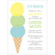 Triple Scoop Baby Shower Invitations Image 2 of 4